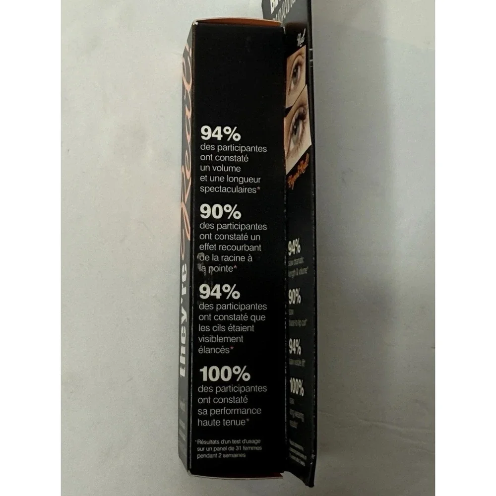Benefit They're Real Beyond Mascara Jet Black 0.3 oz Beauty Makeup Lashes. NIB